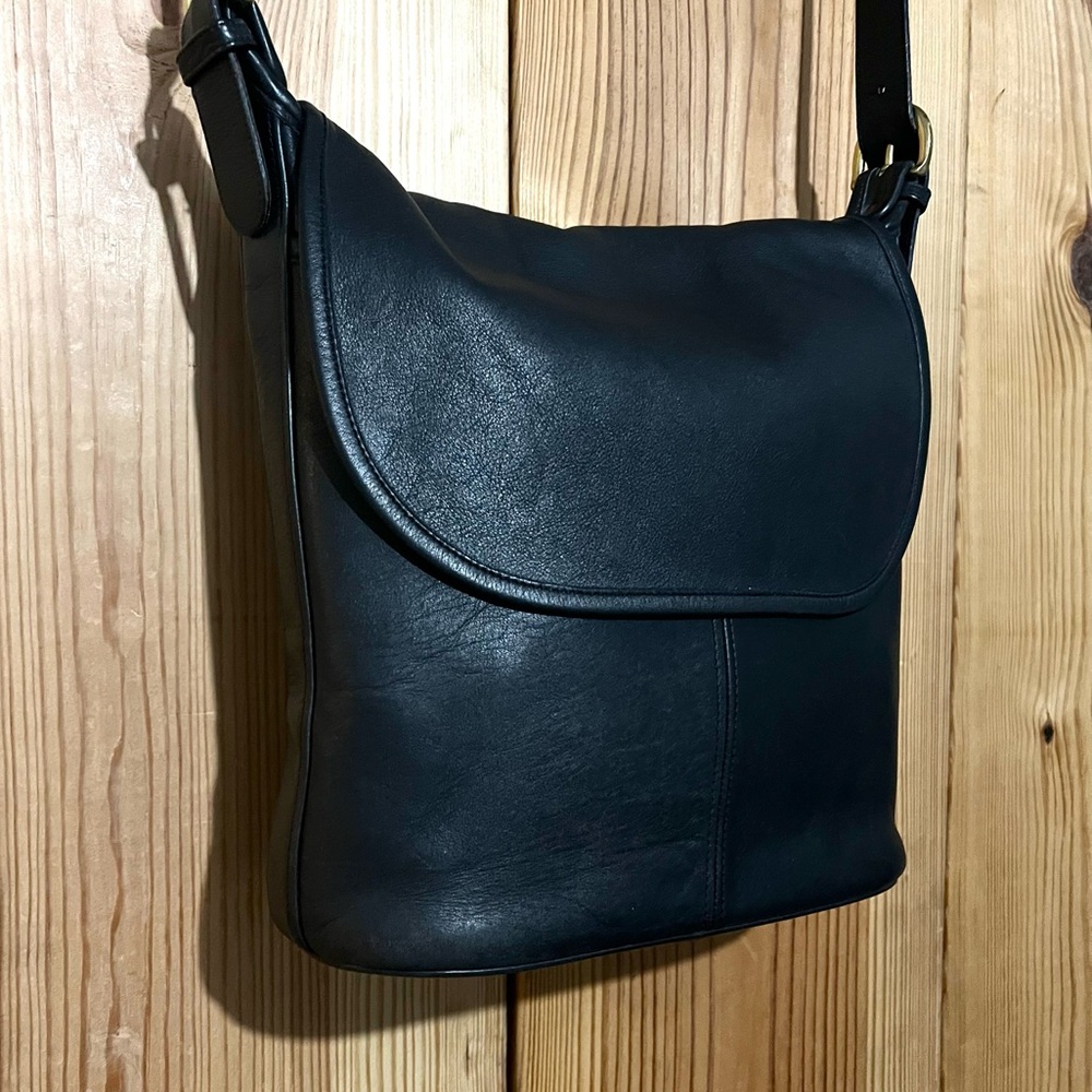 VTG Coach Black Whitney Handbag Crossbody Purse Shoulder Bag 4115 Hobo - Picture 5 of 15